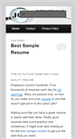 Mobile Screenshot of bestsampleresume.biz