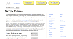 Desktop Screenshot of bestsampleresume.com